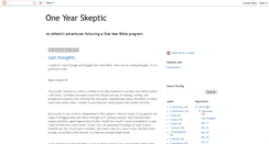 Desktop Screenshot of oneyearskeptic.blogspot.com