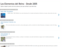 Tablet Screenshot of loselementosdelreino.blogspot.com