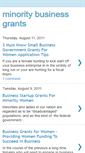 Mobile Screenshot of minoritybusinessgrants.blogspot.com