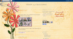 Desktop Screenshot of crazy15challenge2011.blogspot.com