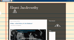 Desktop Screenshot of jandrowsky.blogspot.com