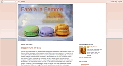 Desktop Screenshot of foodielafemme.blogspot.com