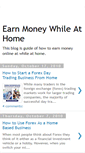 Mobile Screenshot of earnmoneywhileathome101.blogspot.com