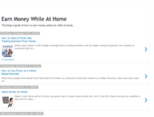 Tablet Screenshot of earnmoneywhileathome101.blogspot.com