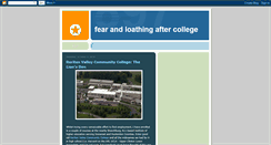 Desktop Screenshot of fearandloathingaftercollege.blogspot.com