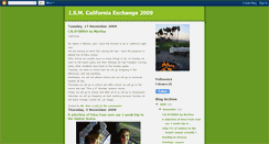 Desktop Screenshot of ismcaliforniaexchange2009.blogspot.com