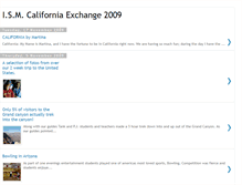 Tablet Screenshot of ismcaliforniaexchange2009.blogspot.com