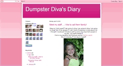 Desktop Screenshot of dumpsterdivasdiary.blogspot.com