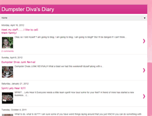 Tablet Screenshot of dumpsterdivasdiary.blogspot.com