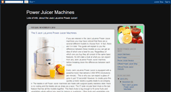 Desktop Screenshot of powerjuicermachines.blogspot.com