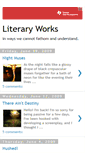 Mobile Screenshot of literaryworks101.blogspot.com