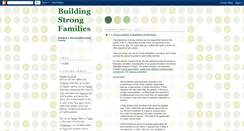 Desktop Screenshot of buildingstrongfamiles.blogspot.com