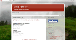 Desktop Screenshot of musicfree4share.blogspot.com