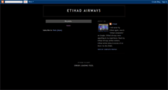 Desktop Screenshot of etihadair.blogspot.com