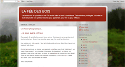 Desktop Screenshot of chezlafeedesbois.blogspot.com
