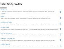 Tablet Screenshot of notesformyreaders.blogspot.com
