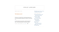 Desktop Screenshot of buyairfarecheap.blogspot.com