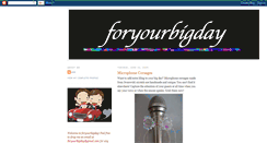Desktop Screenshot of foryourbigday.blogspot.com