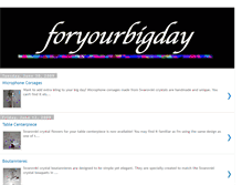 Tablet Screenshot of foryourbigday.blogspot.com