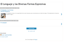 Tablet Screenshot of ellenguajeylasdiversasformasexpresiva.blogspot.com