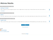 Tablet Screenshot of mistressnatalia.blogspot.com