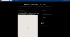 Desktop Screenshot of beaverschoollibrary.blogspot.com
