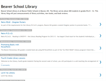 Tablet Screenshot of beaverschoollibrary.blogspot.com