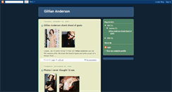 Desktop Screenshot of gillian-anderson-bio.blogspot.com