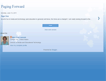 Tablet Screenshot of pagingforward.blogspot.com