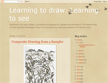 Tablet Screenshot of learningtodrawlearningtosee.blogspot.com