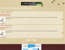 Tablet Screenshot of microsoftoffice2010activator.blogspot.com