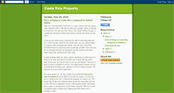 Desktop Screenshot of costa-rica-property-blog.blogspot.com