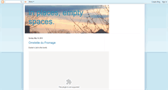 Desktop Screenshot of inplacesemptyspaces.blogspot.com
