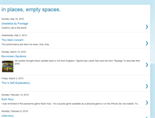 Tablet Screenshot of inplacesemptyspaces.blogspot.com