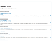 Tablet Screenshot of healthvoice.blogspot.com