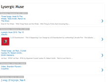 Tablet Screenshot of lysergicmuse.blogspot.com