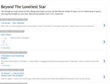 Tablet Screenshot of beyond-the-loneliest-star.blogspot.com