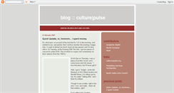 Desktop Screenshot of culturepulse.blogspot.com