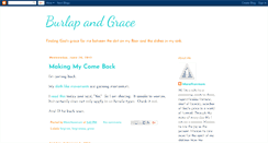 Desktop Screenshot of burlapandgrace.blogspot.com