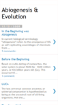 Mobile Screenshot of abiogenesisevo.blogspot.com
