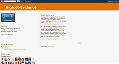 Desktop Screenshot of bigfoot-evidence.blogspot.com