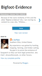 Mobile Screenshot of bigfoot-evidence.blogspot.com