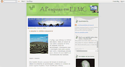 Desktop Screenshot of apesquisaemelmc.blogspot.com