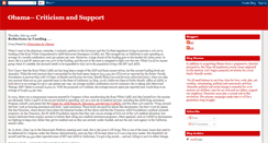 Desktop Screenshot of obamacriticismsupport.blogspot.com