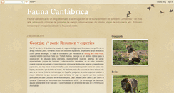 Desktop Screenshot of faunacantabrica.blogspot.com