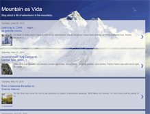 Tablet Screenshot of mountainesvida.blogspot.com