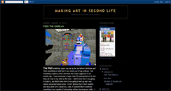 Desktop Screenshot of makingartinsecondlife.blogspot.com