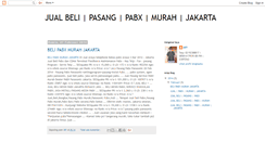 Desktop Screenshot of jualbelipasangpabxmurahjakarta.blogspot.com