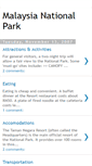 Mobile Screenshot of malaysia-national-park.blogspot.com