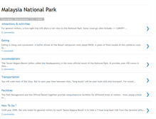 Tablet Screenshot of malaysia-national-park.blogspot.com